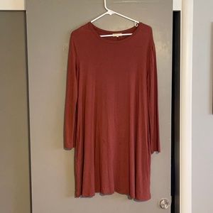 PIKO long sleeve swing dress
